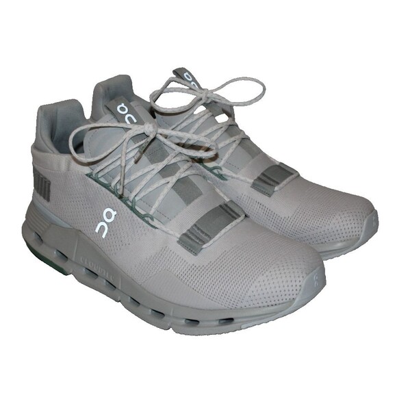 ON CLOUD MEN'S CLOUDNOVA RUNNING ATHLETIC SNEAKERS WHITE GLACIER 12 NEW - Picture 3 of 5